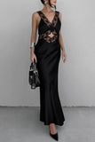 Lace Trim Casual Dress