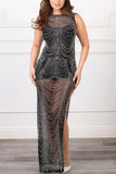 Elegant Beaded Night Out Dress