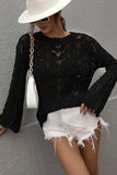 Elegant Lace Knit Sweater