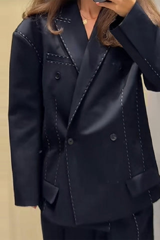 Double-Breasted Blazer Jacket