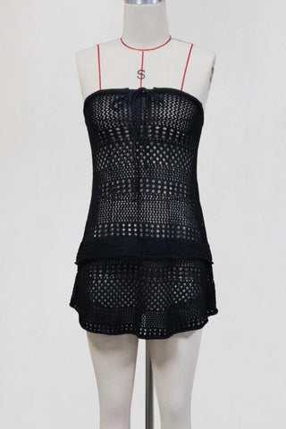 Chic Knit Halter Vacation Dress