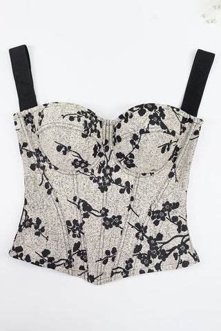 Floral Bustier Tank Top