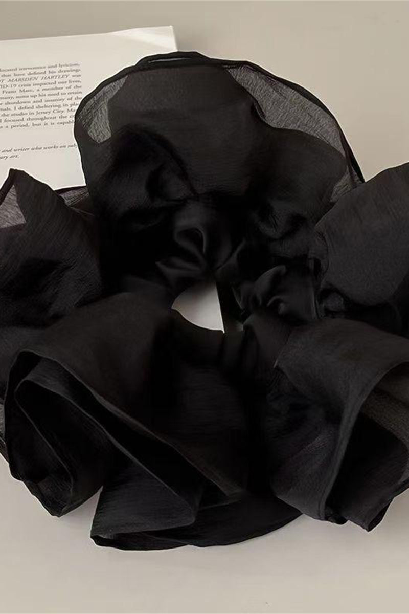 Elegant Floral Scrunchie Hair Accessory