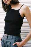 Square Neck Knit Tank Top