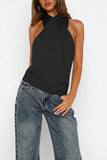 Draped Halterneck Tank Top