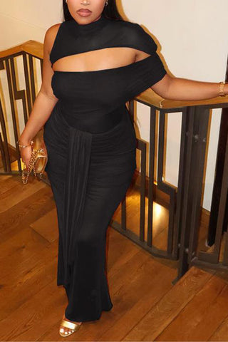 Elegant Cutout Evening Dress
