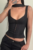 Chic Tie-Detailed Tank Top