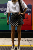 Polka Dot Mini Skirt