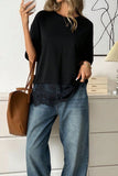 Elegant Lace Trim T-Shirt