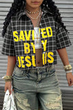 Bold Graphic Button-Up Shirt