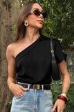 One-Shoulder Elegance T-Shirt