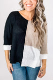 Colorblock Knit Sweater