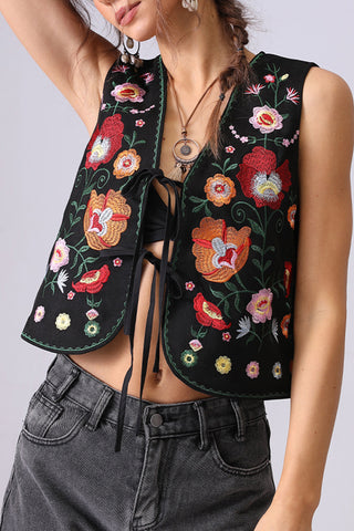 Floral Boho Vest