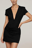Elegant V-Neck Casual Dress
