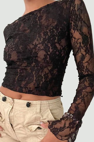 Elegant Lace One-Shoulder Top