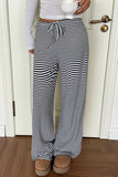 Striped Casual Wide-Leg Pants