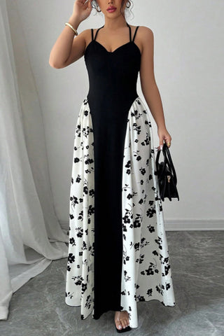 Strappy Floral Maxi Dress