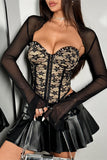 Lace Corset Tank Top