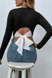 Long Sleeve Ribbed Crop Top