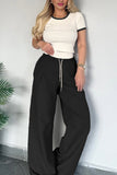 Crop Top and Wide-Leg Pants Set