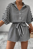 Striped Tie-Waist Romper