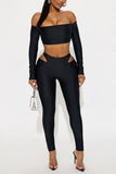 Stylish Off-Shoulder Pants Set