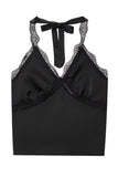 Lace-Trimmed Tie-Back Cami