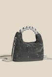 Statement Handle Rhinestone Bag