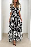 Chevron Pattern Vacation Dress