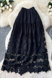 Elegant Lace Maxi Skirt