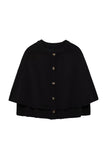 Button-Up Cape Cardigan
