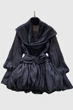 Draped Neck Casual Dress
