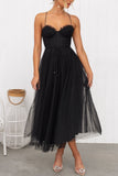 Spaghetti Strap Tulle Evening Dress