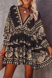 Geometric Pattern Boho Dress