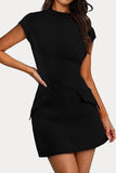 Modern Pocket Detail Casual Dress