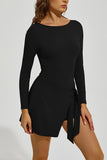 Long Sleeve Tennis Mini Dress
