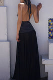 Halter Neck Polka Dot  Dress