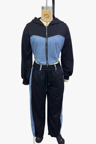 Zip-Up Stylish Pants Set