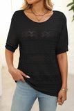 Elegant Knit Short-Sleeve Top