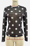 Polka Dot Long-Sleeve T-Shirt