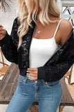Lace Bomber Jacket