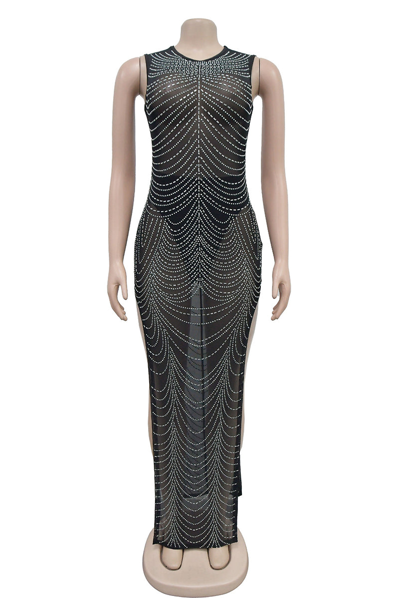 Elegant Beaded Night Out Dress