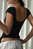 Sheer Sleeve Wrap Tank Top