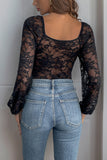 Lace Long-Sleeve Bodysuit