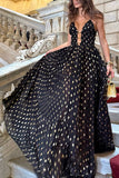 Elegant Polka Dot Casual Dress