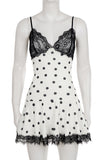 Spaghetti Strap Polka Dot Casual Dress
