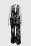 Tropical Halter Jumpsuit