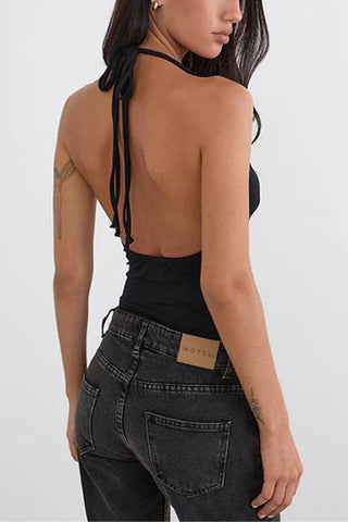 Halter Cutout Tank Top