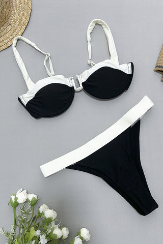 Stylish Bikini Set with Chic Straps