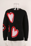 Heart Patterned Sweater